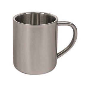 Stainless steel mug personalizable with your motif