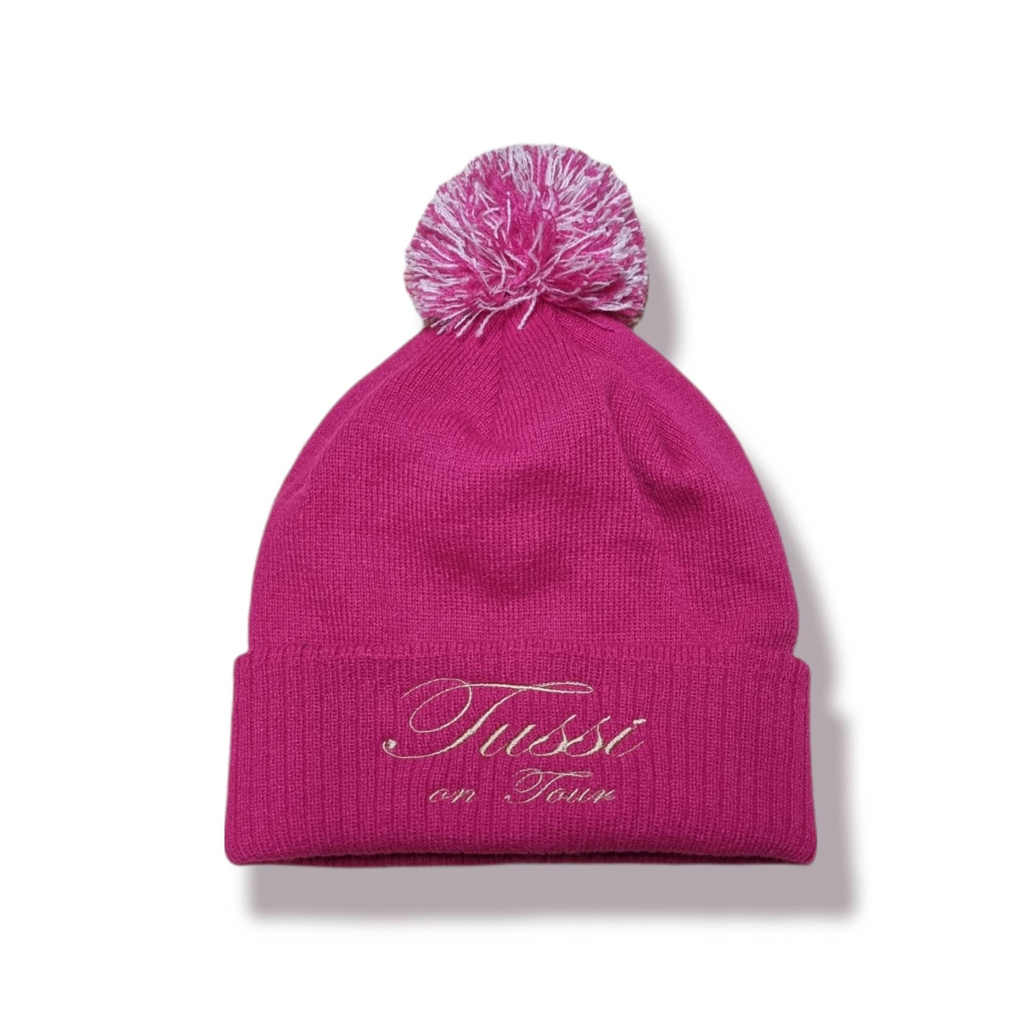 Embroidered Bobble Hat Tussi on Tour