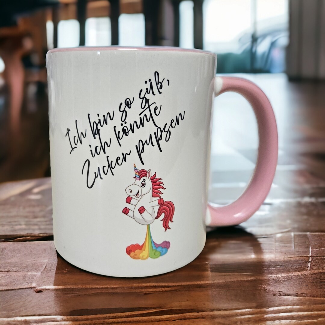 Cup sugar Fart, Unicorn, Rainbow, Gift - Etsy UK