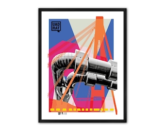 Mannheim Poster, Illustration, Digitaldruck Bilderdruck