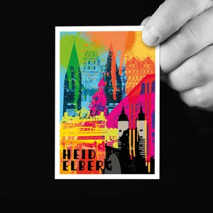 Heidelberg Collage, Postkarte