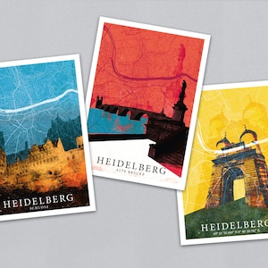 Heidelberg 3er Postkartenset