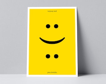 Smiley, You deside, Postkarte, DIN A6