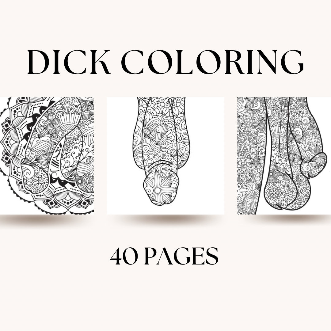Coloring pages for adults printable 40 pages Penis - Etsy Nederland