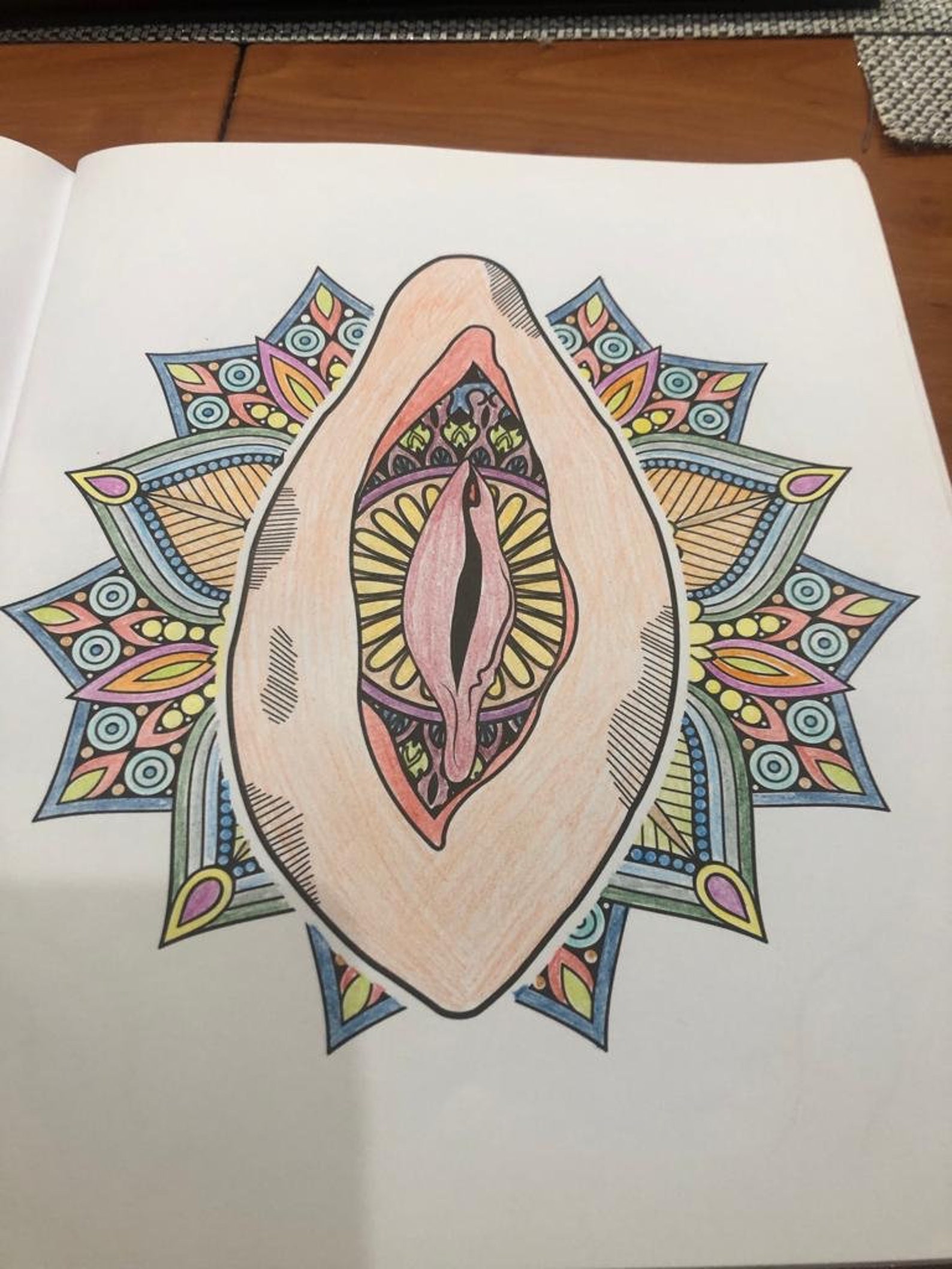 vagina coloring page instant download