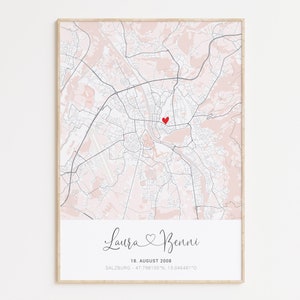 Partenaire cardiaque - image des coordonnées | Cadeau de mariage personnalisé anniversaire cadeau de Saint Valentin pour lui cadeau de fiançailles mariage JGA