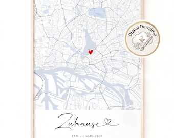 Custom Coordinates Map Print | Personalized Wedding, Anniversary or Engagement Gift