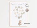 Babyparty Geschenk Gästebuch für Fingerabdrücke zum beschriften | Babyshower Deko Baby Party Gender Reveal Gästebild LaLeaLuHome product logo