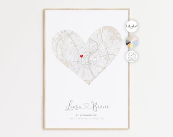 Heart partner - coordinates picture | Wedding gift personalized anniversary Valentine's Day gift for him wedding engagement gift JGA