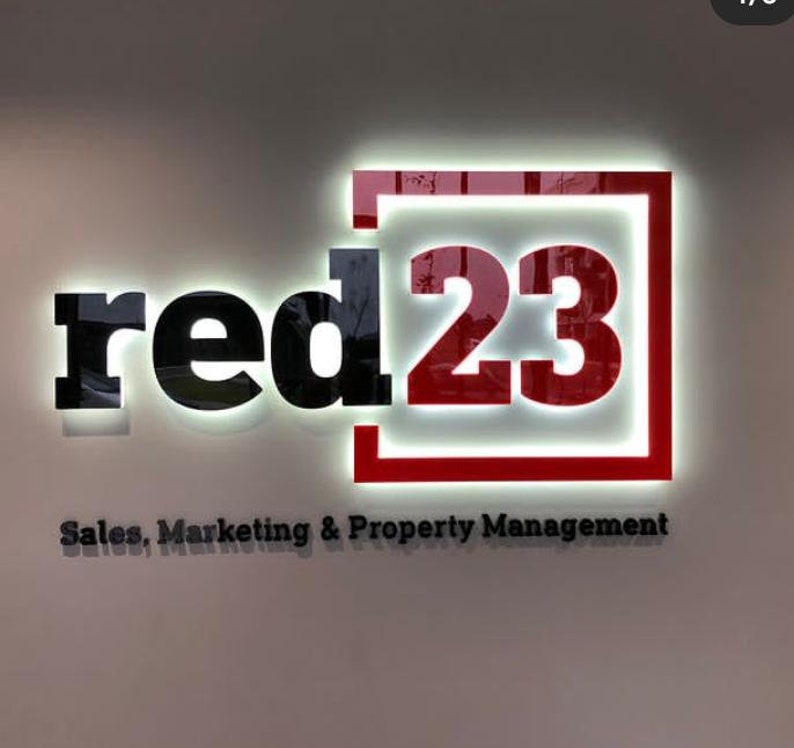 3D Custom Wall Logo for Businessoffice Signhotel Etsy