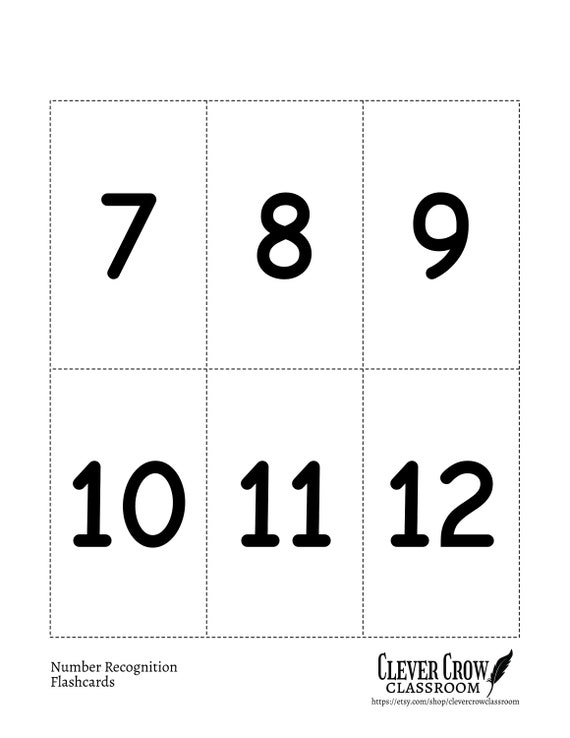 number flash cards 100 printable numbers 1 100 flashcards etsy