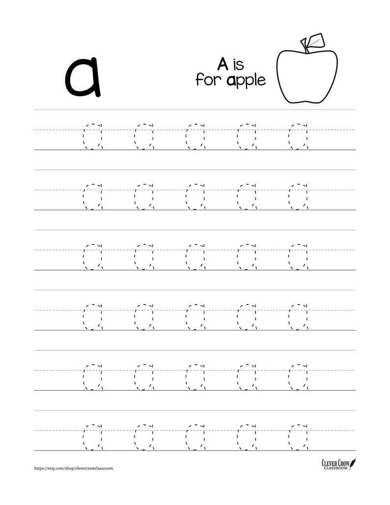 Handwriting Practice Alphabet Tracing Worksheets 78 - Etsy