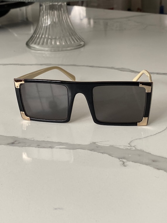 Cynthia Rowley Oversized Sunglasses Gold Corners