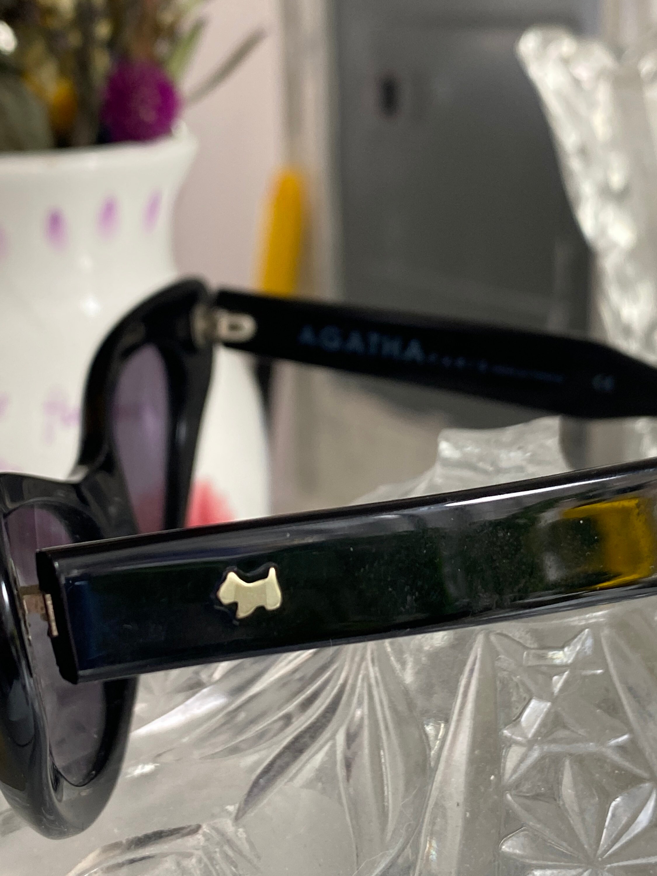 Agatha paris Made in France Rhinestones sunglasses AGATHA SUNGLASSES – ChristianZen main image 2