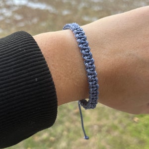 Light Blue Macrame Bracelet