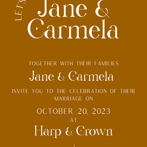 Boho Wedding Invitation Suite - Personalizable con rsvp postcard