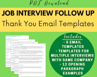 E-mails de agradecimento pós-entrevista - Modelos