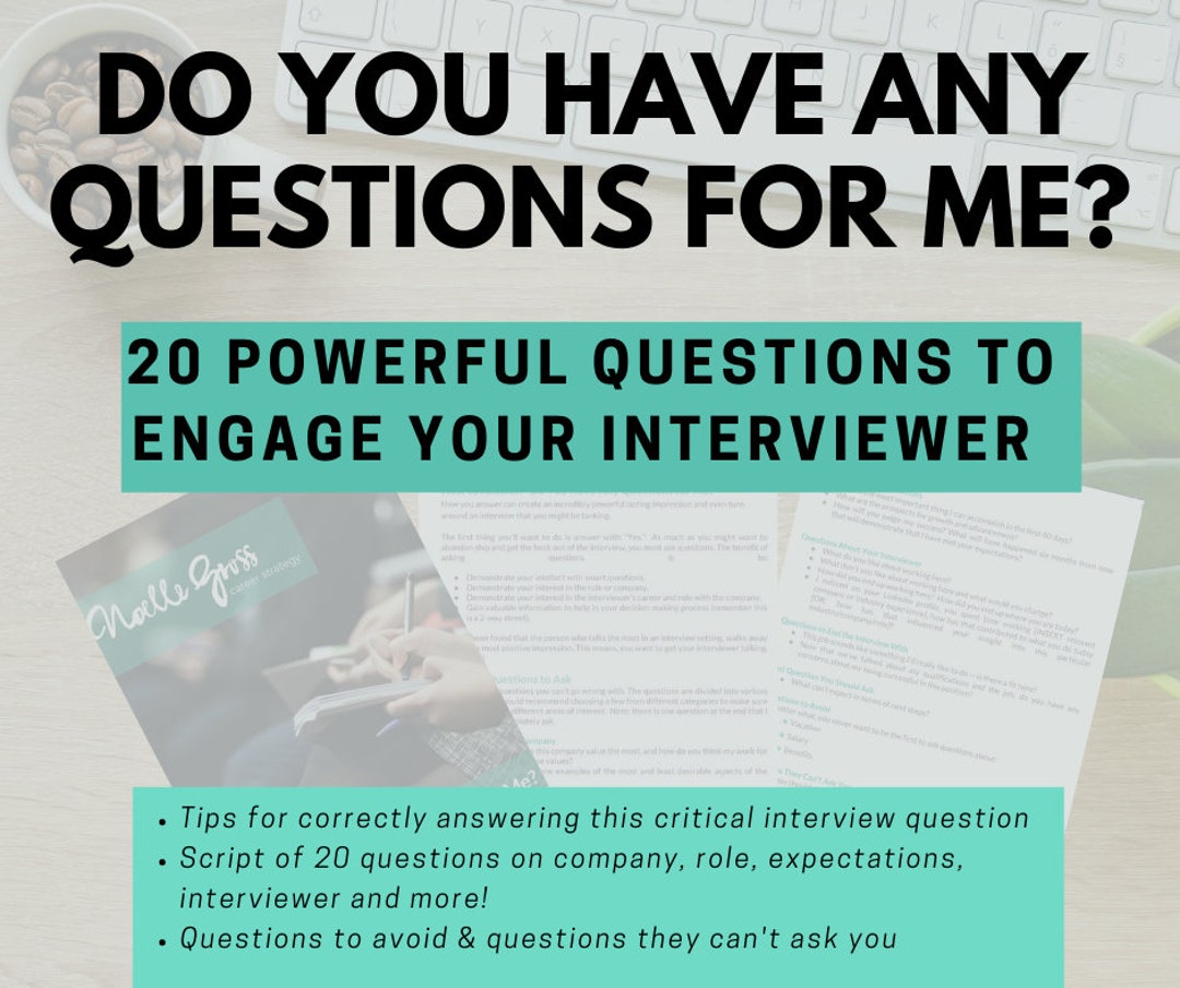 20 Interview Questions to Engage the Interviewer - Etsy