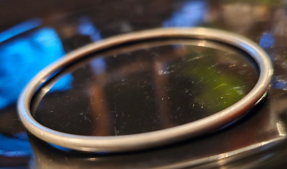 Sterling Silver Bangle, Stamped 925, Stacking Ban… - image 7