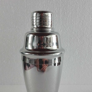 Vintage Art Deco Style Stainless Steel Cocktail Shaker