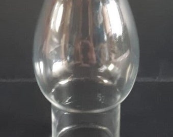 Matador Style Clear Glass Chimney For Tiny Kerosene Oil Lamps - 9 1/16" x 1 3/8" New