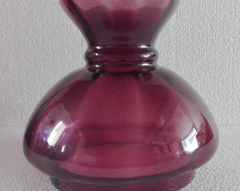 Vintage Amethyst Glass Lamp Shade - Fitter: 4 23/32" (12 cm)