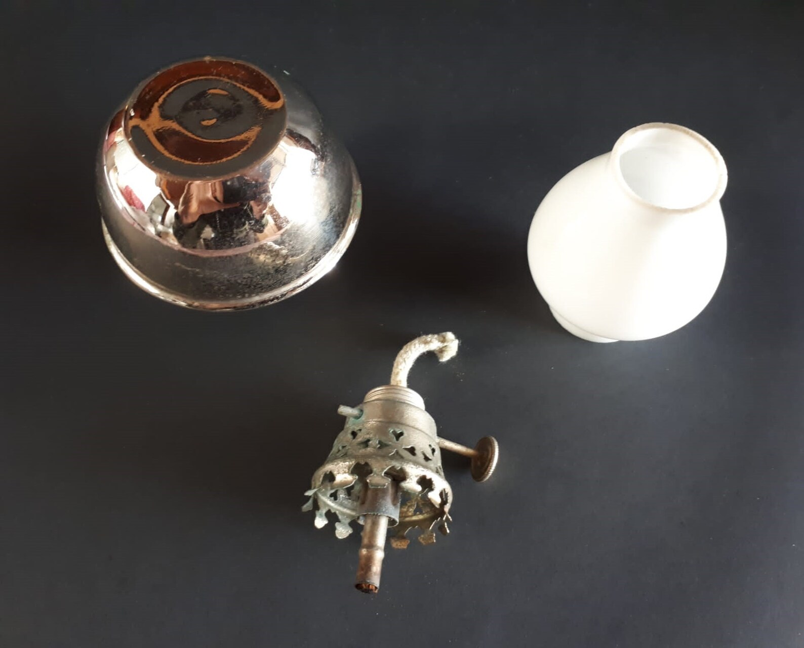 Vintage Miniature Kerosene Oil Lamp Reservoir Made in Portugal Etsy