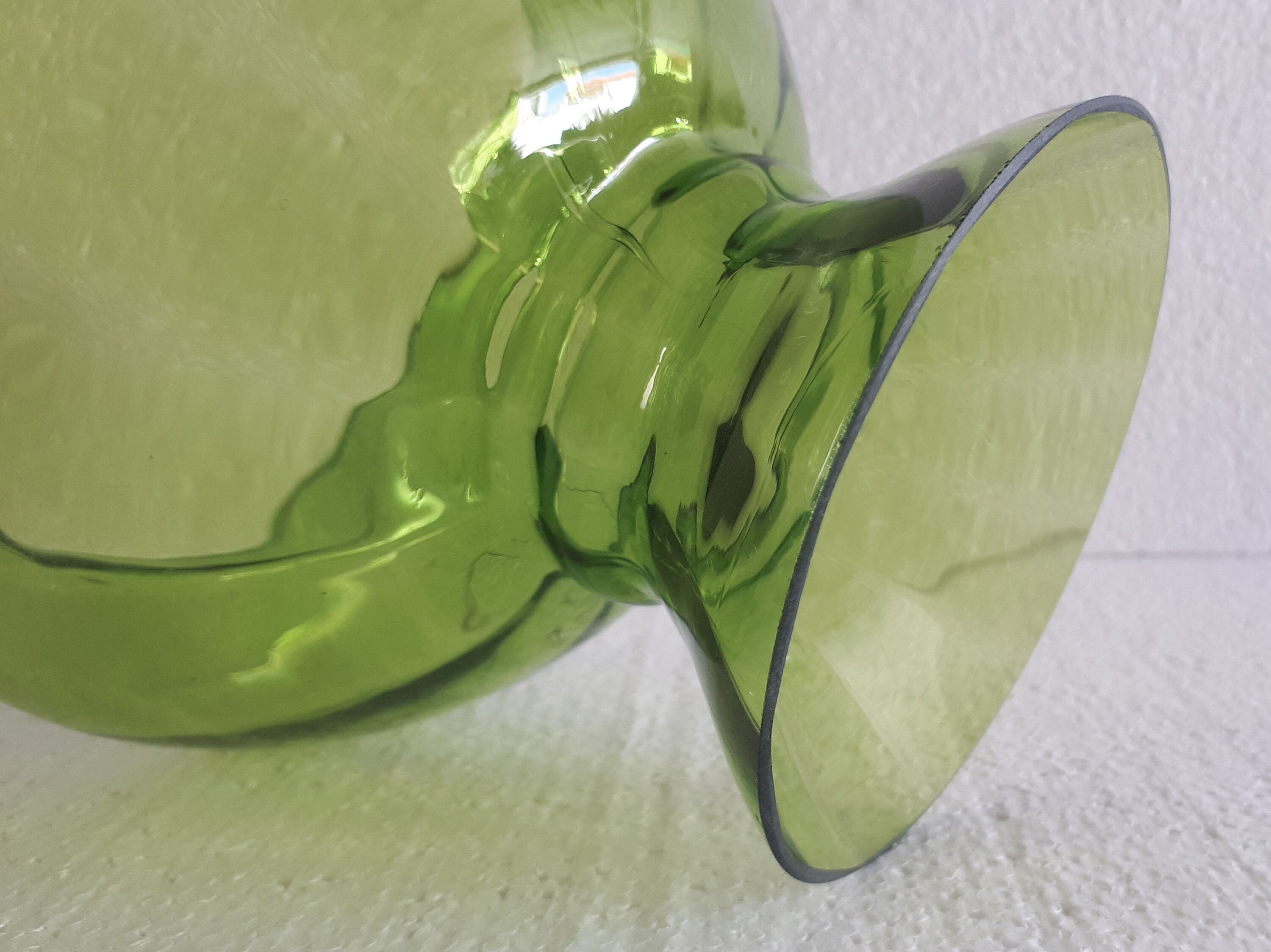 Vintage Green Glass Lamp Shade Fitter 4 23/32 12 Cm Etsy