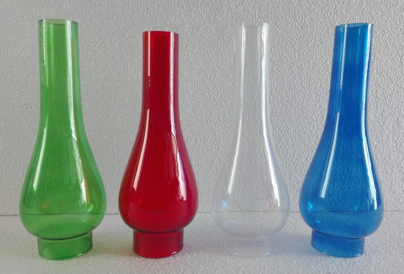 Cheminée en verre transparent de style Vienne pour lampes à huile au kérosène 7 3/4 de haut x 2 de base image 6