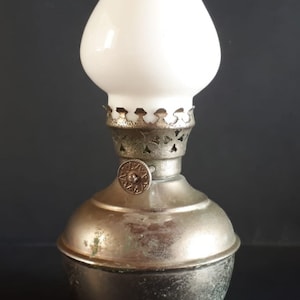 Vintage Miniature Kerosene Oil Lamp Reservoir Made in Portugal