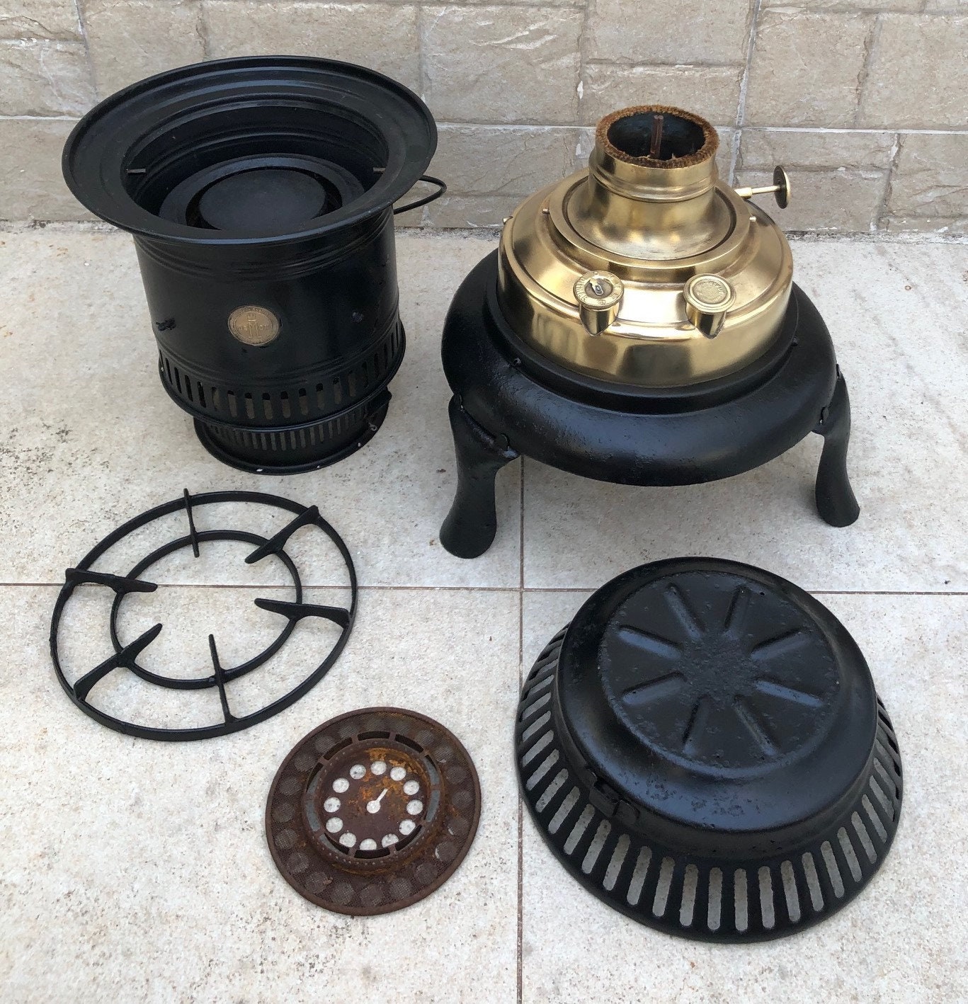 Vintage DITMAR Demon Black Kerosene Oil Cooking Stove Made in