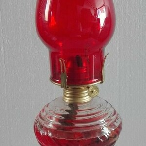 Clear Glass Ruffled Top Chimney For Oil Lamps – 8 1/4 X 2 5/8 Inches, Fits #1 Burners, Handmade In Portugal, Vintage Style