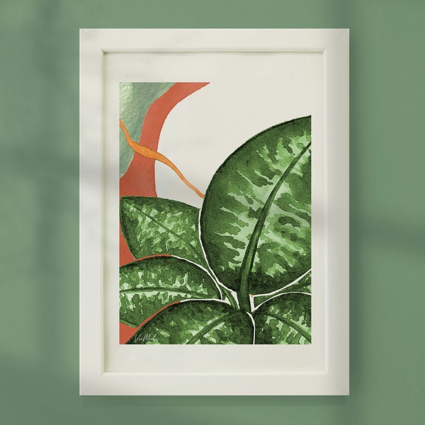 Kunstdruk Dieffenbachia A4/A5