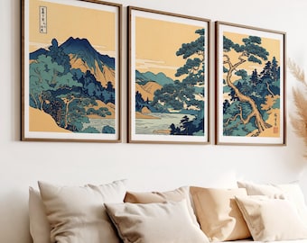 Set of 6 Hasegawa Tōhaku Shōrin-zu Byōbu (pine Trees) Prints | Six
