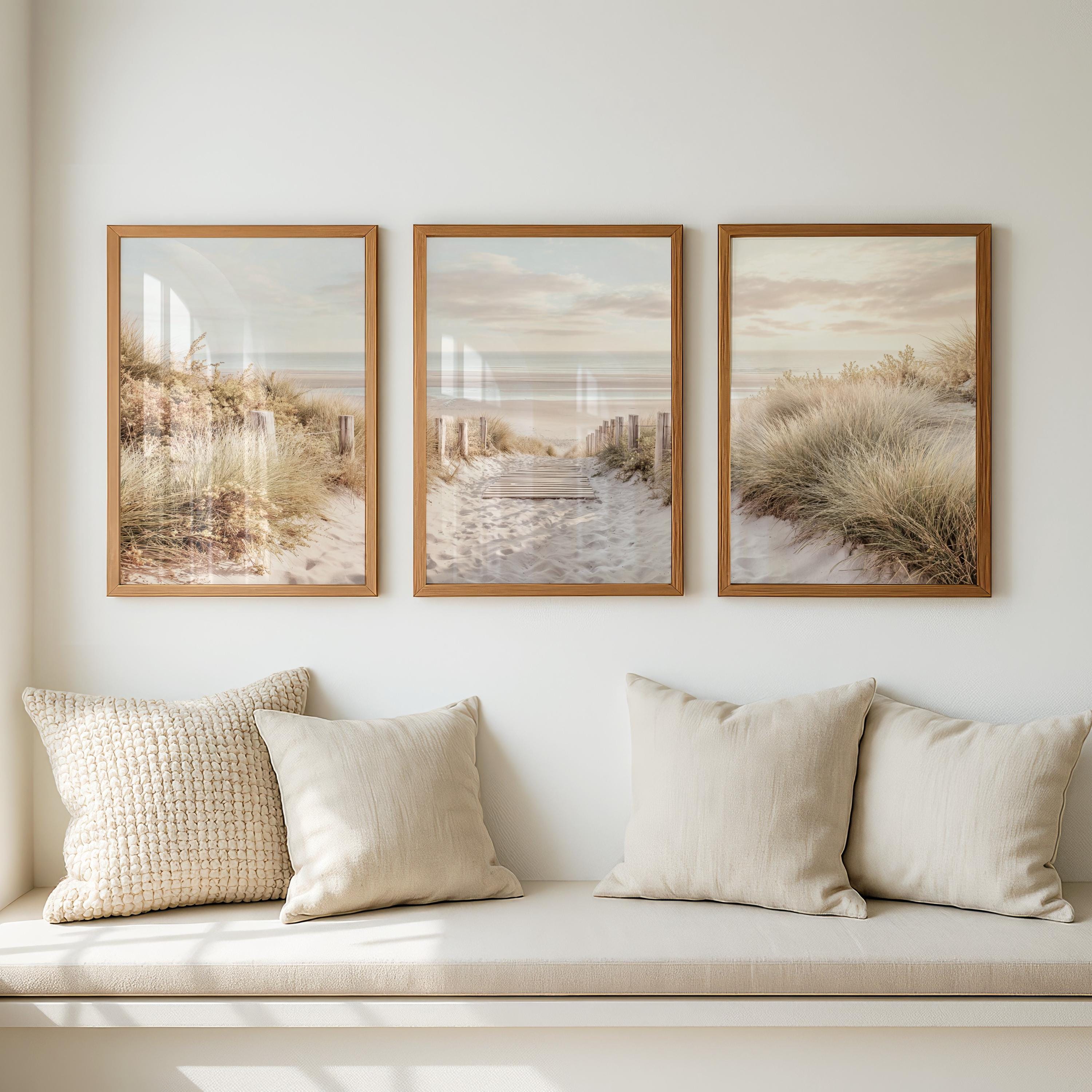 Coastal Wall Art Set / Beach Path & Dunes Digital Print / Summer Ocean ...