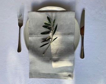 Silver grey napkins