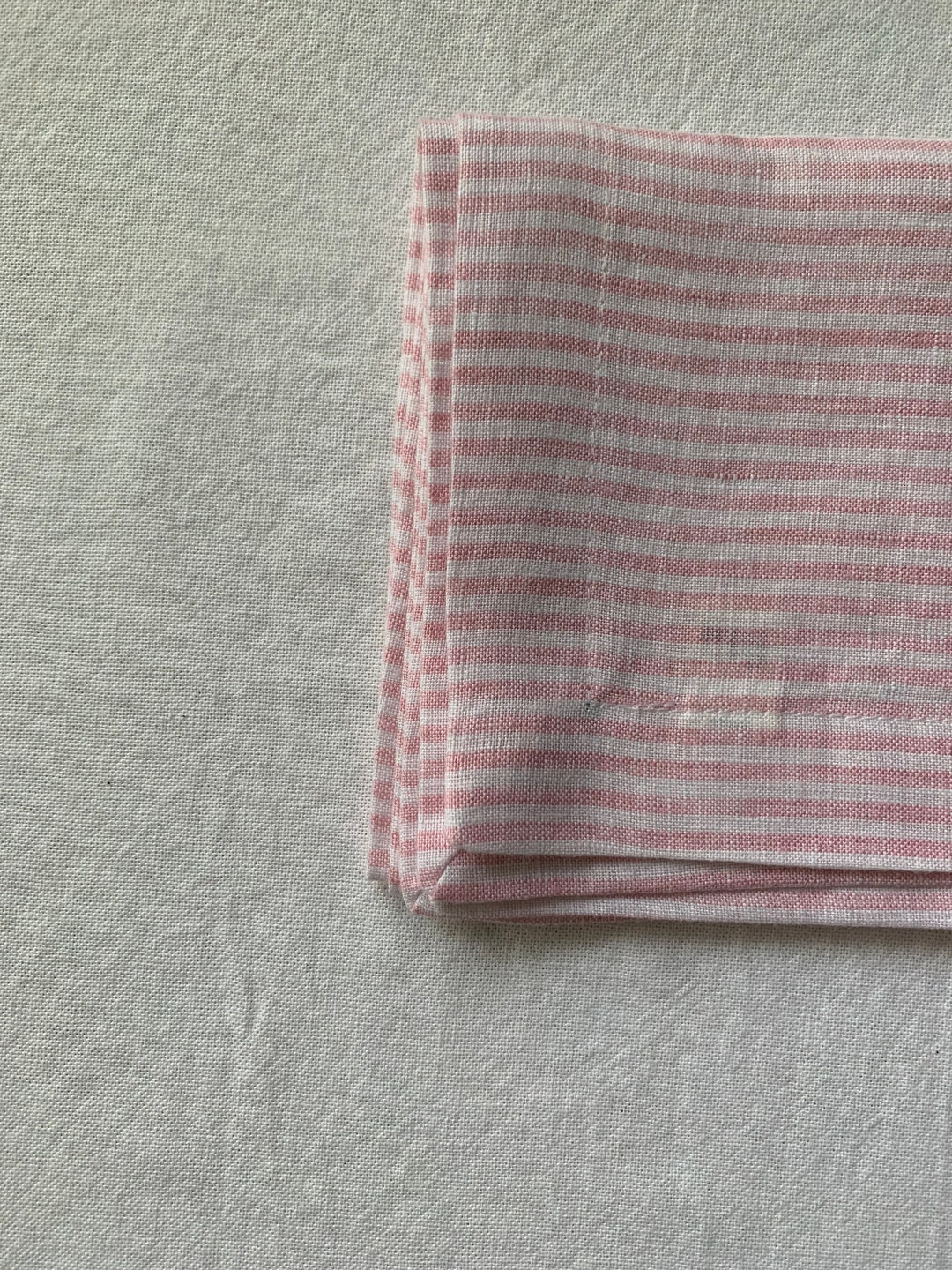 Pink & White Striped Linen Napkins - Etsy Australia