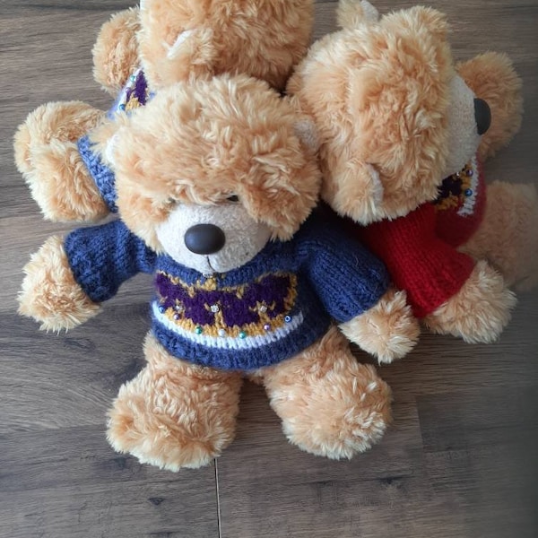 Coronation secret pocket jumper & teddy bear