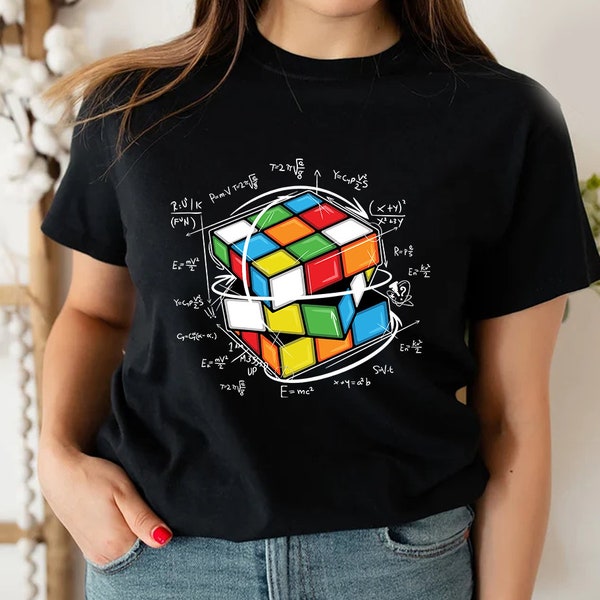 Rubiks Cube Shirt, Rubix Cube Gift, Puzzle Shirt, Brain Teaser shirt, Mind Games shirt, Rubiks Lover Shirt, Cube Game Math T-Shirt,