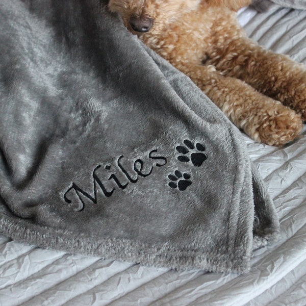 Personalised dog blanket - dog blanket - puppy blanket - personalised - gift