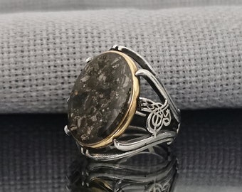 Sterling Silver Cremation Ashes Ring: Memorial Jewelry