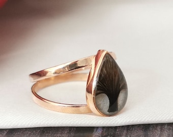 Hair Keepsake Ring • Memorial Mom Ring • Fur Ring • Pet Hair Jewelry • 925 Silver Hair Jewelry • Haircut Ring • Grief Gift • Loss of Child