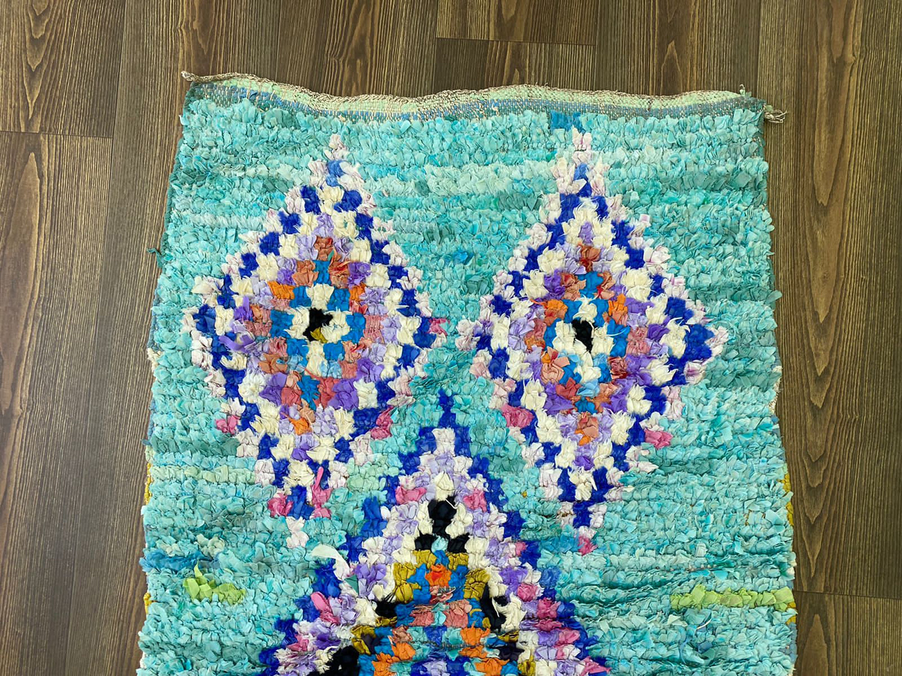 7x2 モロッコ製ラグ、ヴィンテージ ランナー ラグ。 - Etsy 日本