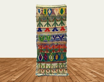 ダイヤモンドナローのヴィンテージ 2x8 ランナーラグ。 - Etsy 日本