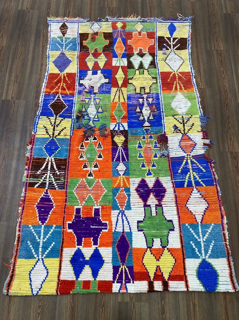 Frayed Rugs 8x5 Large Moroccan Area Rug: Tribal Home Decor. - Etsy
