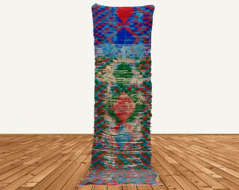 11x2 Moroccan Berber rug, vintage runner rug.