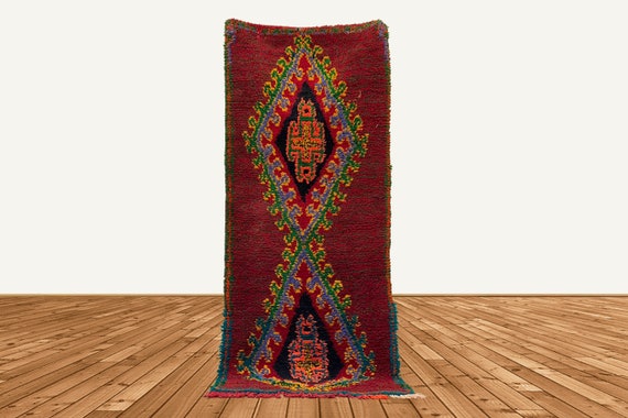 3x8 モロッコ ヴィンテージ ナロー ランナー ラグ - Etsy 日本