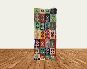 ダイヤモンドナローのヴィンテージ 2x8 ランナーラグ。 - Etsy 日本