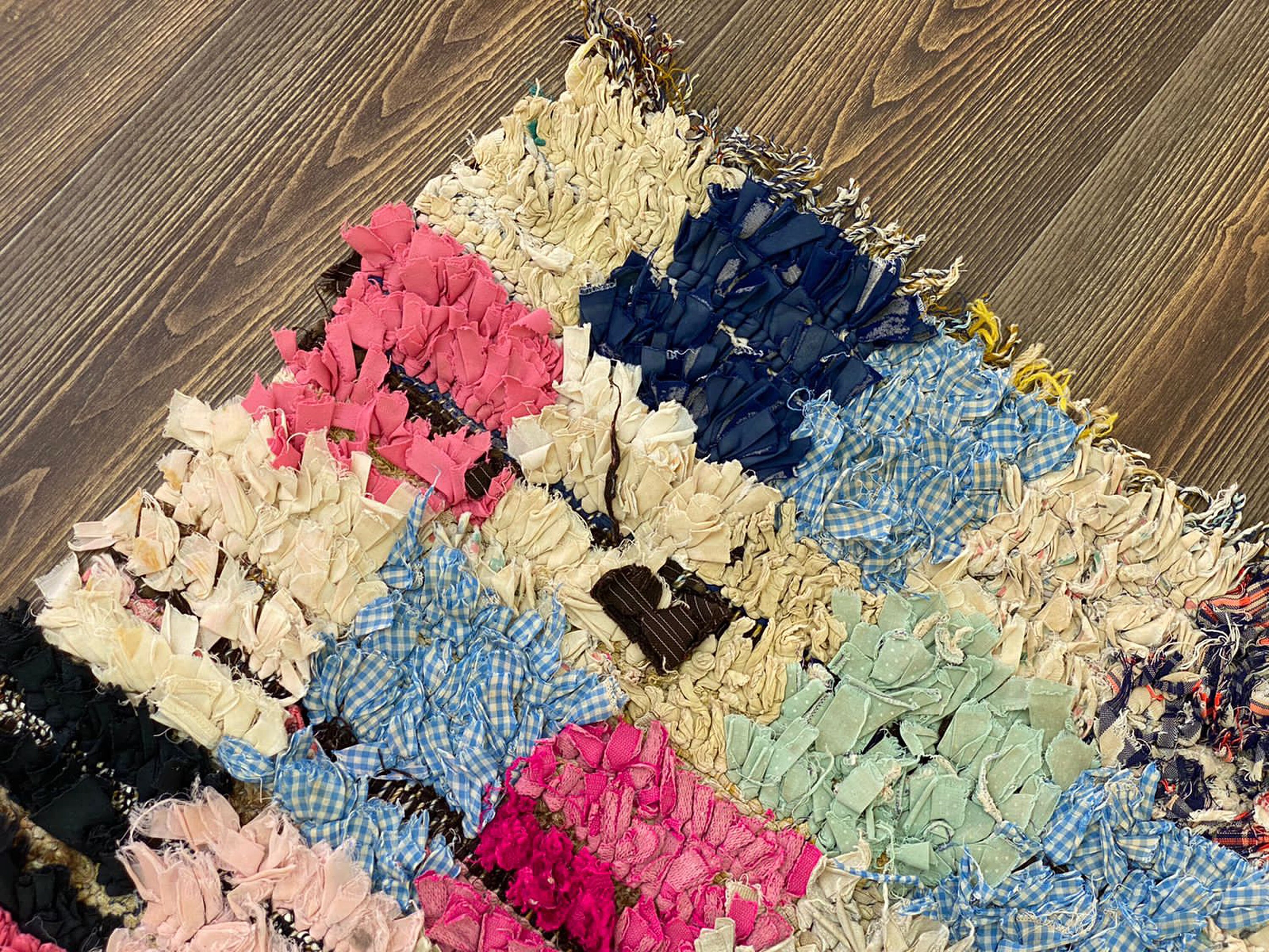 6x3 Old Moroccan Vintage Boucherouite Runner Rugs, Colorful Vintage ...