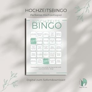 Wedding Bingo – A fun wedding game to print out for guests, getting-to-know-you fun & party entertainment PDF